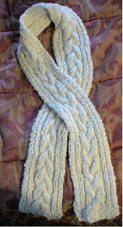 beginners knitting pattern scarf cable beginner for hooded knit patterns scarf