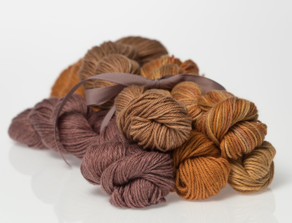 Heather Fingering Autumn Golds Colorway