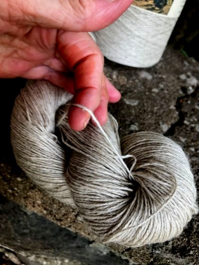 Cotton linen yarn strand