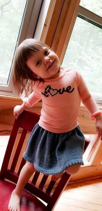 Knitted Baby Skirt