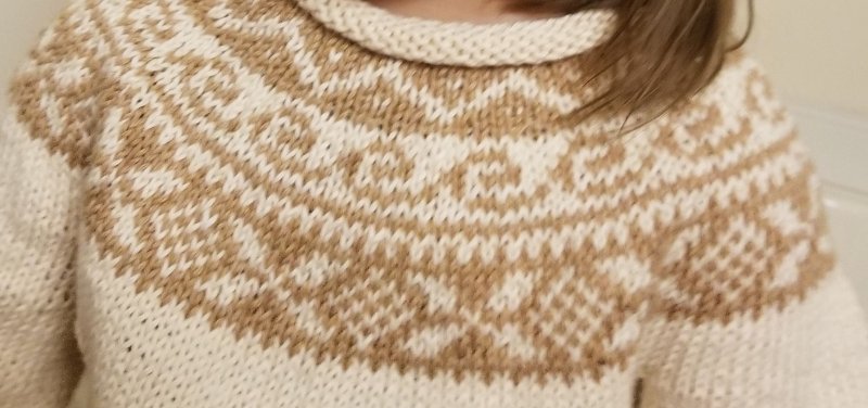 Knitted Fair Isle Yoke