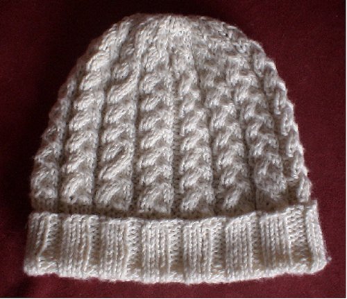 Cabled Hat in worsted weight