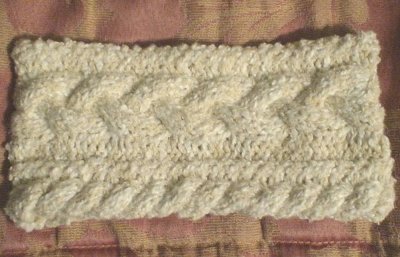 Easy Cabled Head Band Pattern