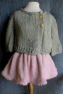 Knitting pattern for a skirt, baby and child sizes