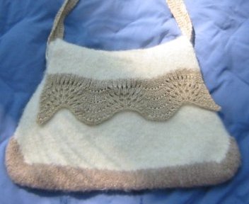 Design 3 Felted Purse flapped and swagged