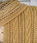 Cable and Lace Scarf Pattern